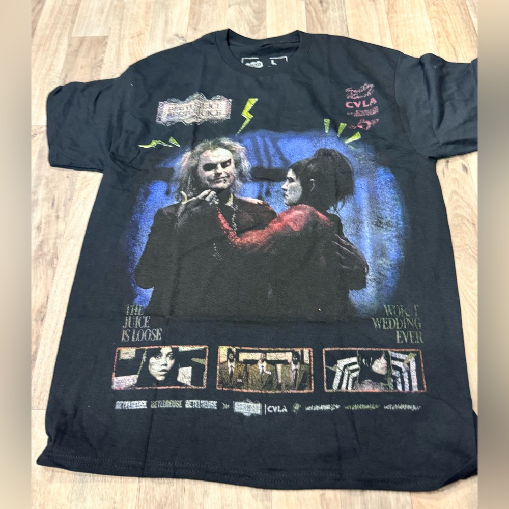 Beetle Juice Beetle Juice Tshirt‎ Size Large NWOT Graphic Tee